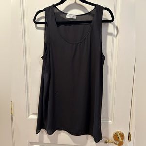 Lola & Sophie New York Black 100% Polyester Tank Top Size XL